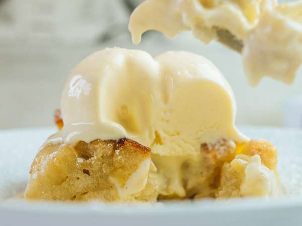 Bread pudding Vanilla Gelato