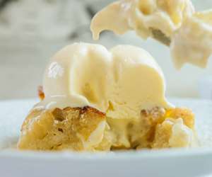 Bread pudding Vanilla Gelato